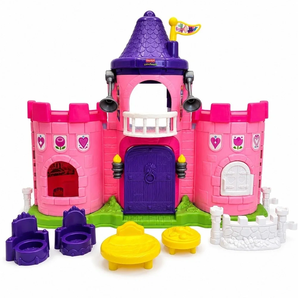 Fisher-Price Little People Lil' Kingdom Palace Castle Playset Princess Fold-up